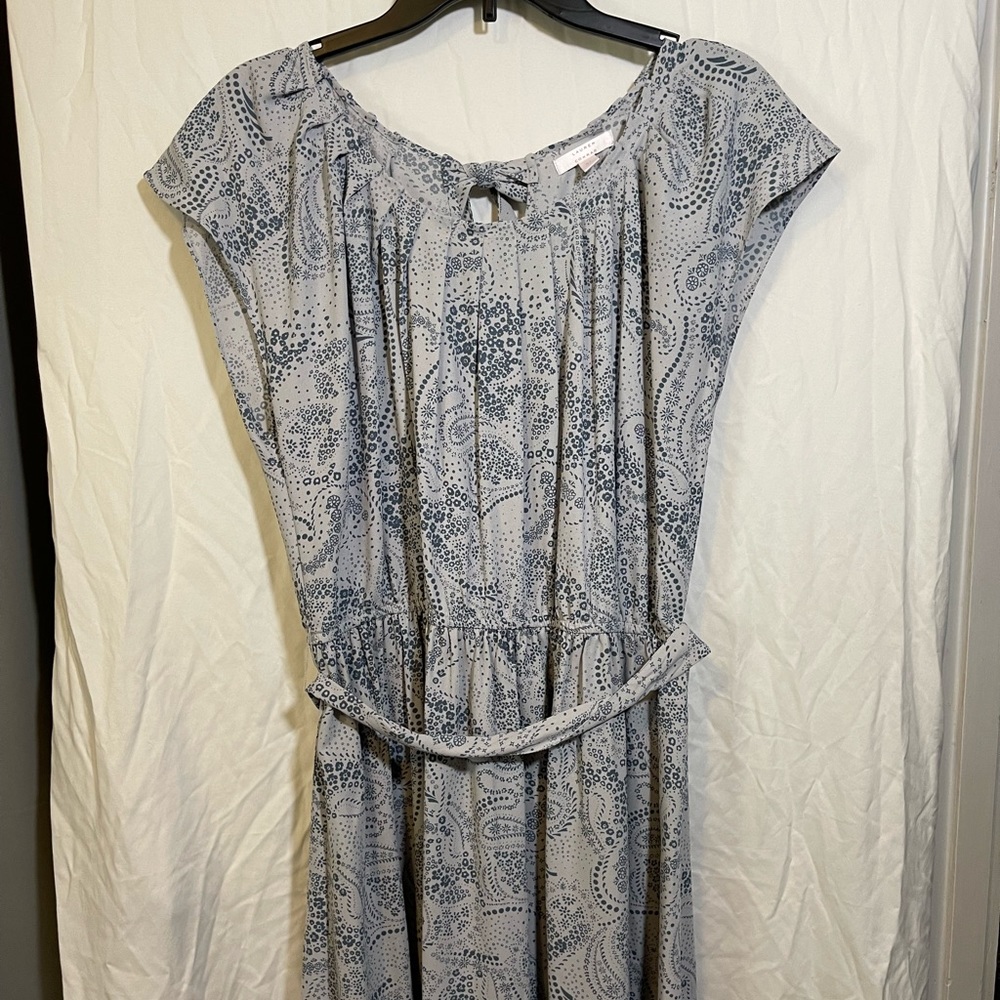 Lauren Conrad Blue Floral Dress